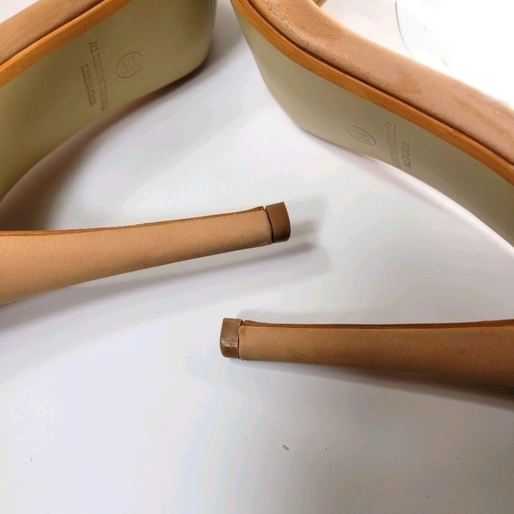 Liliana Women's Nude Stilleto Heels Pumps Size 6.5 - Picture 8 of 13